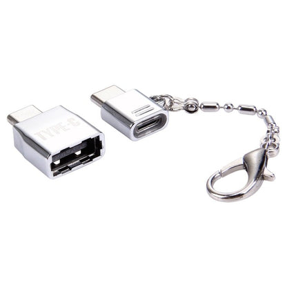Micro USB Female to USB - C / Type - C Male + USB 2.0 Female to USB - C / Type - C Male Metal Adapter - ORIWHIZ