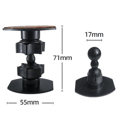 Mini Gimbal Camera Bracket Desktop Mobile Phone Bracket Recorder Car Bracket, Dual Attachment Mount, 1/4 Screw Connector for GoPro, Magnet Paste for Phones - ORIWHIZ