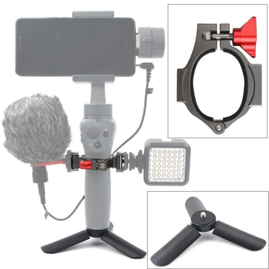 حامل ثلاثي صغير + دعامة تمديد للمصباح اليدوي لكاميرا DJI OSMO Mobile 2، حامل ثلاثي + دعامة لكاميرا DJI OSMO Mobile 2 - ملحقات ORIWHIZDJI وInsta360 لسلسلة Osmo Mobile