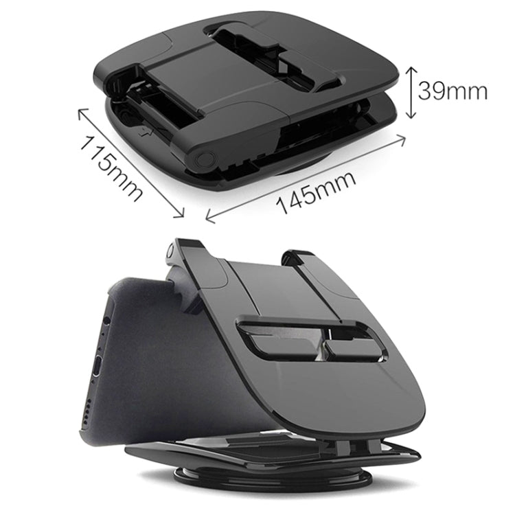 MM002 Car Dashboard Mobile Phone Holder Car Silicone Rotary Navigation Mobile Phone Holder, MM002 - ORIWHIZ