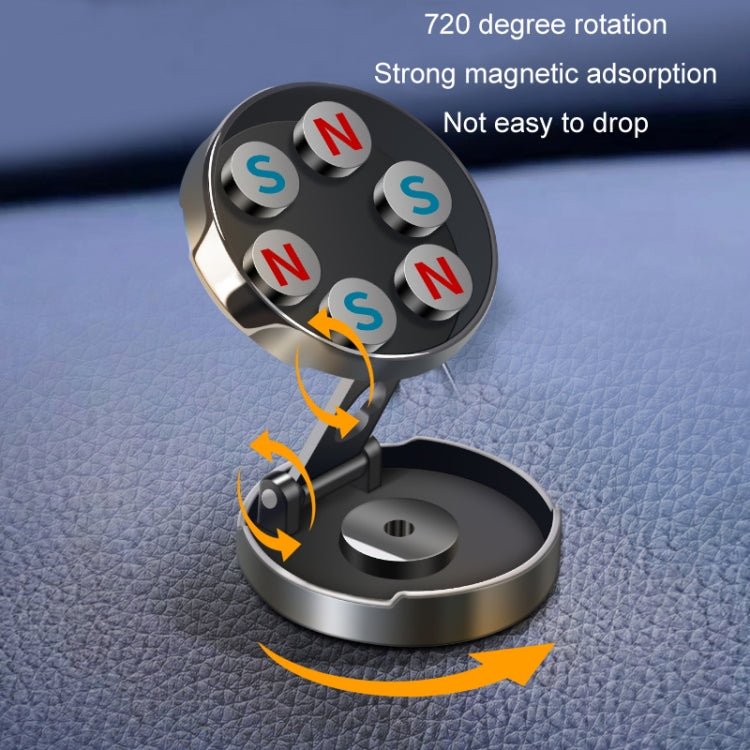 Multi - Angle Positioning Car Folding Circular Car Magnetic Suction Bracket - ORIWHIZ