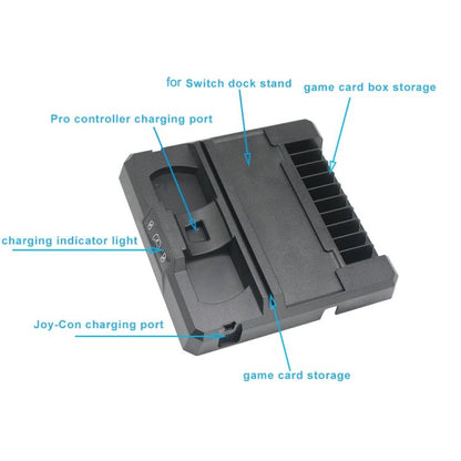Multifunctional Game Console Handle Charging Base Storage Bracket For Nintendo Switch, S053 - ORIWHIZNintendo AccessoriesNintendo Accessories Charger & PowerToys & Hobbies
