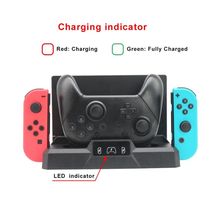 Multifunctional Game Console Handle Charging Base Storage Bracket For Nintendo Switch, S053 - ORIWHIZNintendo AccessoriesNintendo Accessories Charger & PowerToys & Hobbies