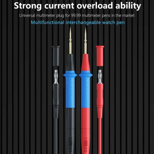 Multimeter Pens Pointed Silicone Cord Frostproof Detachable Stainless Steel Test Pen Accessories, P23A - ORIWHIZ
