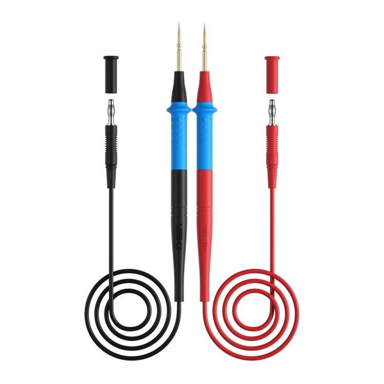 Multimeter Pens Pointed Silicone Cord Frostproof Detachable Stainless Steel Test Pen Accessories, P23A - ORIWHIZ