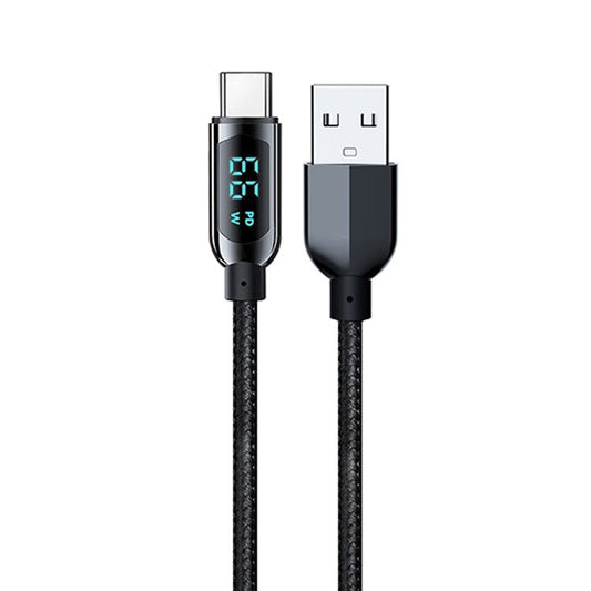 Mutural Li - CC003 1.2m 66W Digital Display USB to Type - C Charging Data Cable, USB to Type - C - ORIWHIZ