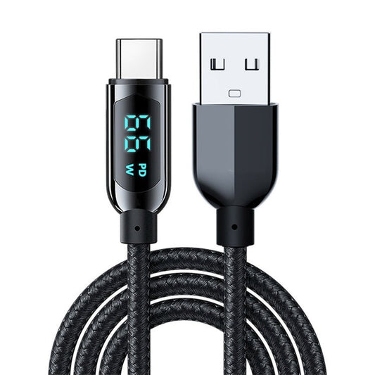 Mutural Li - CC003 1.2m 66W Digital Display USB to Type - C Charging Data Cable, USB to Type - C - ORIWHIZ