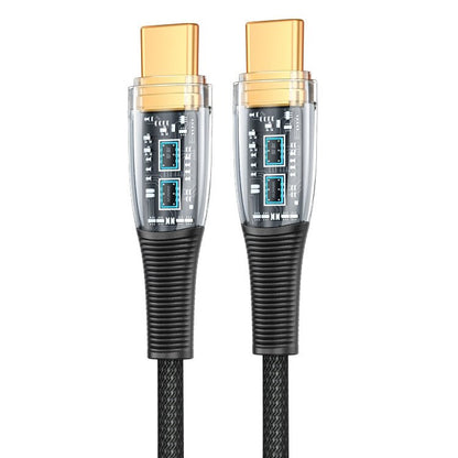 Mutural Li - CC009 1.2m 100W Transparent USB - C / Type - C to Type - C Charging Data Cable, Type - C to Type - C - ORIWHIZ
