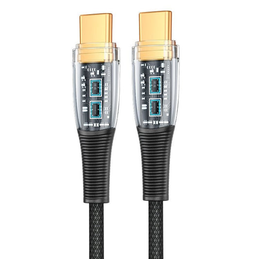 Mutural Li - CC009 1.2m 100W Transparent USB - C / Type - C to Type - C Charging Data Cable, Type - C to Type - C - ORIWHIZ