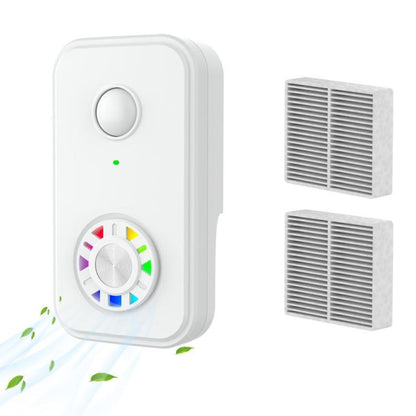 Negatieve ionenluchtreiniger met ingebouwde ventilator en 2 HEPA-filters voor het verwijderen van geuren in badkamers binnenshuis, Amerikaanse stekker wit, Europese stekker wit, Amerikaanse stekker zwart, Europese stekker zwart - ORIWHIZ Luchtreinigers en accessoires Huis & tuin Huishoudelijke apparaten