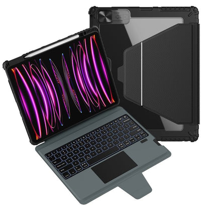 Nillkin Backlit Version Bumper Link Keyboard Case, For iPad Pro 13 2024, For iPad Pro 11 2024, For iPad Pro 12.9 2020/2021/2022, For iPad Air 2020/2022 / Pro 11 2022 - ORIWHIZApple AccessoriesiPad KeyboardiPad Keyboard For iPad Pro