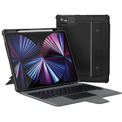 Nillkin Bumper Combo Keyboard Case with Backlight, For iPad Pro 13 2024, For iPad Pro 11 2024, For iPad Pro 12.9 2020/2021/2022, For iPad Air 2020 10.9/Air 2022 10.9/Pro 11, For iPad 10th Gen 10.9 2022, For iPad 10.2 2019/2020/2021 - ORIWHIZApple AccessoriesiPad KeyboardiPad Keyboard For iPad Pro