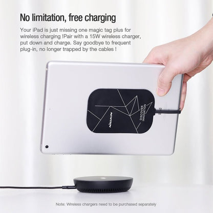 NILLKIN NKR01 For iPad 9.7 / 10.2 inch & iPad Air 10.5 inch & iPad Pro 10.5 inch Long Magic Tag Plus QI Standard Wireless Charging Receiver with 8 Pin Port, 8 Pin Long - ORIWHIZ