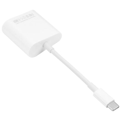 NK - 1035 TC 2 in 1 USB - C / Type - C Male to Ethernet + Type - C Power Female Adapter, NK - 1035 TC - ORIWHIZ