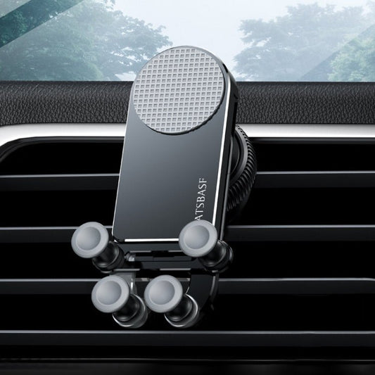 Oatsbasf Car Gravity Metal Bracket Scalable and Stable Mobile Phone Bracket Folding Screen Mobile Phone Exclusive Car Bracket, Folding Screen Outlet Black, Folding Screen Outlet Silver, Folding Screen Paste Black - ORIWHIZ
