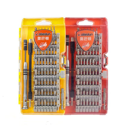 Obadun 9800 58 in 1 Screwdriver Set Manual CRV Batch Mobile Phone Disassembly Glasses Repair Tool, Obadun 9800(Yellow), Obadun 9800(Orange) - ORIWHIZ