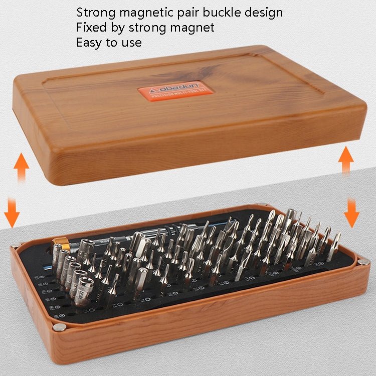 Obadun 9801 68 In 1 Screwdriver Set Manual Batch Glasses Screwdriver Hardware Repair Tool, Obadun 9801 - ORIWHIZ