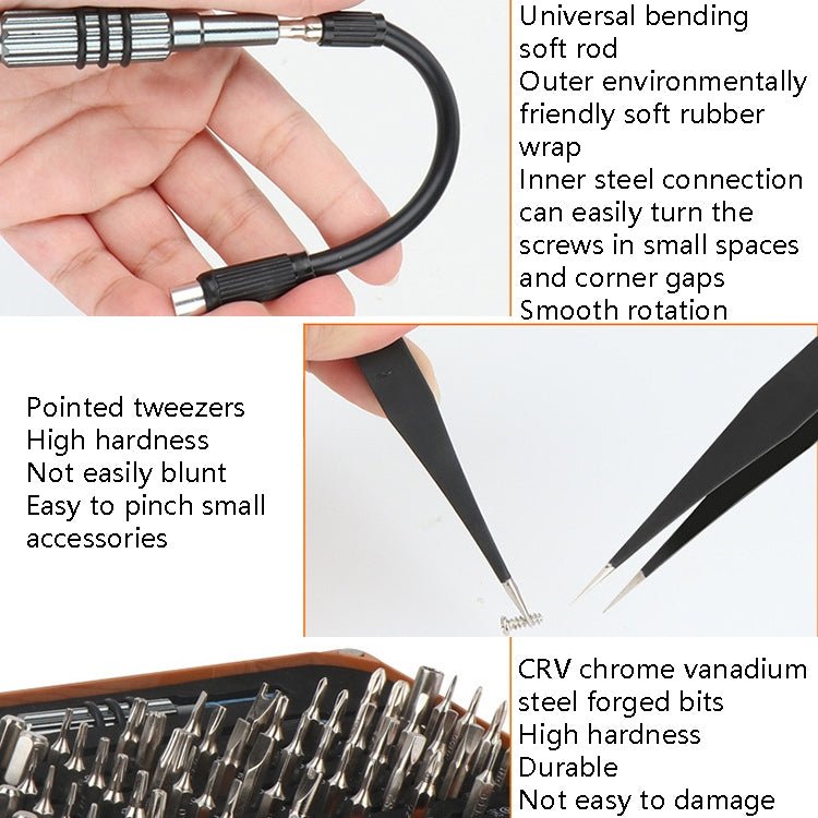 Obadun 9801 68 In 1 Screwdriver Set Manual Batch Glasses Screwdriver Hardware Repair Tool, Obadun 9801 - ORIWHIZ