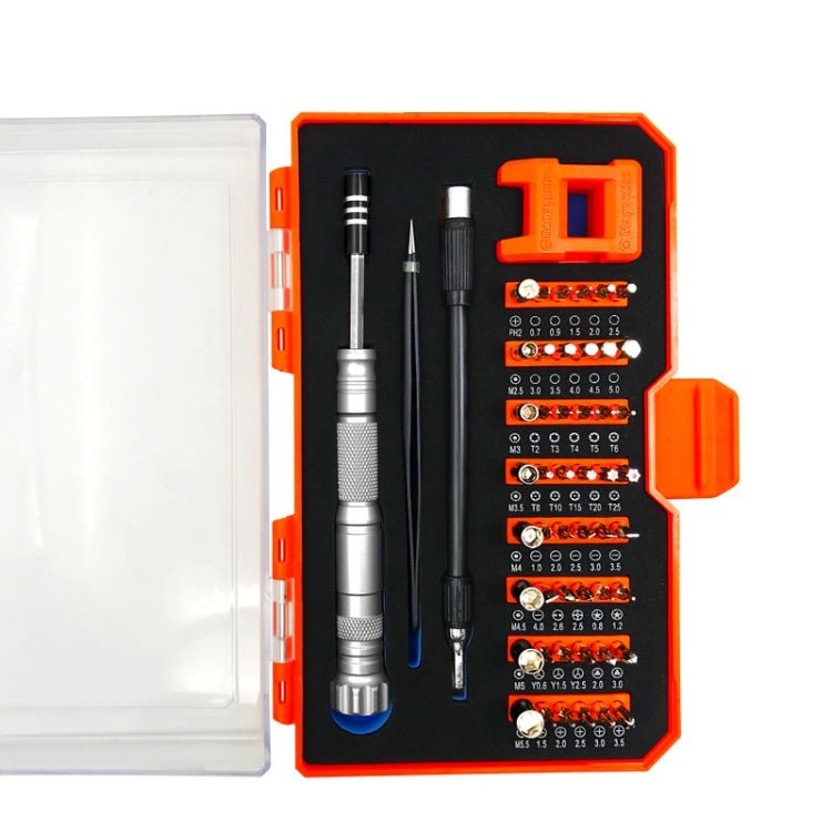Obadun 9802B 52 in 1 Aluminum Alloy Handle Hardware Tool Screwdriver Set Home Precision Screwdriver Mobile Phone Disassembly Tool, Obadun 9802B(Orange), Obadun 9802B(Yellow) - ORIWHIZ