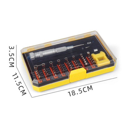 Obadun 9802B 52 in 1 Aluminum Alloy Handle Hardware Tool Screwdriver Set Home Precision Screwdriver Mobile Phone Disassembly Tool, Obadun 9802B(Orange), Obadun 9802B(Yellow) - ORIWHIZ
