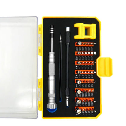 Obadun 9802B 52 in 1 Aluminum Alloy Handle Hardware Tool Screwdriver Set Home Precision Screwdriver Mobile Phone Disassembly Tool, Obadun 9802B(Orange), Obadun 9802B(Yellow) - ORIWHIZ