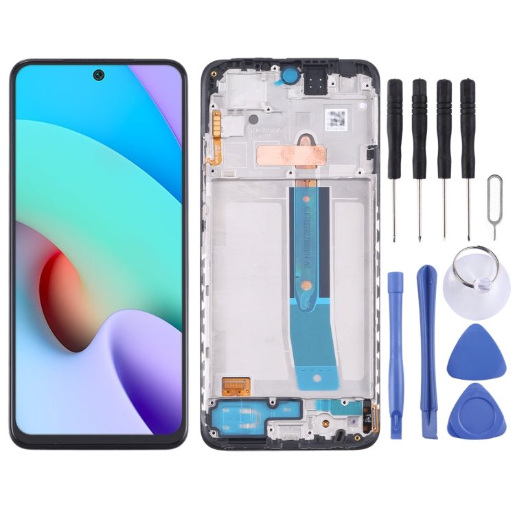 Original AMOLED LCD Screen and Digitizer Full Assembly with Frame for Xiaomi Redmi Note 11 4G 2201117TG, For Xiaomi Redmi Note 11 4G 2201117TG (Original) - ORIWHIZ