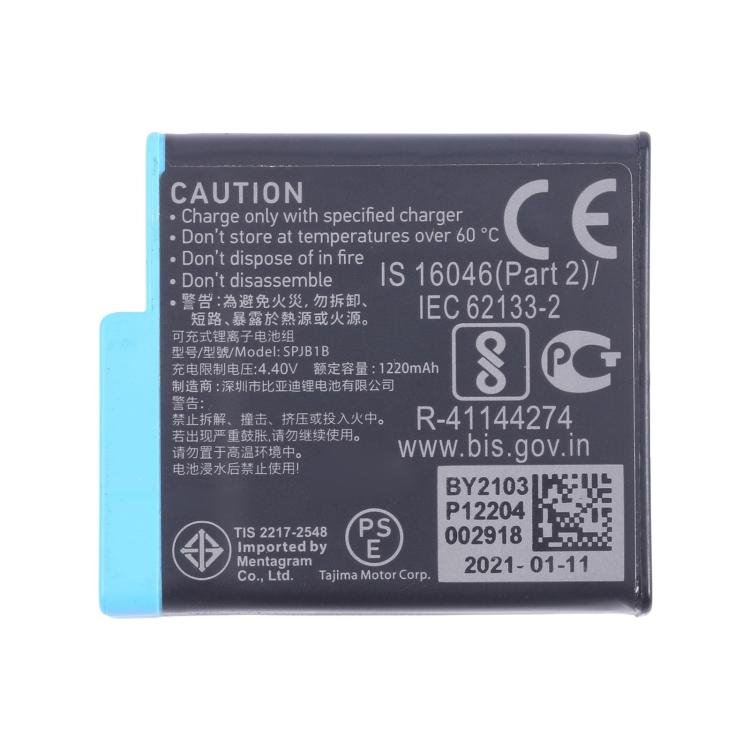 Original Battery, For GoPro Hero12 Black, For GoPro Hero11 Black, For GoPro Hero10 Black, For GoPro Hero9 Black - ORIWHIZ