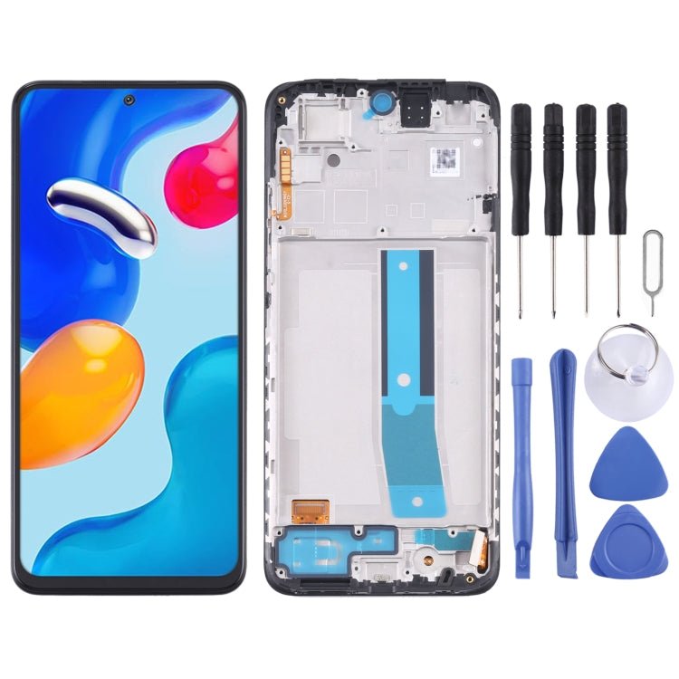 Original LCD Screen and Digitizer Full Assembly with Frame for Xiaomi Redmi Note 11S 4G/Poco M4 Pro , For Xiaomi Redmi Note 11S 4G/Poco M4 Pro (Original) - ORIWHIZ