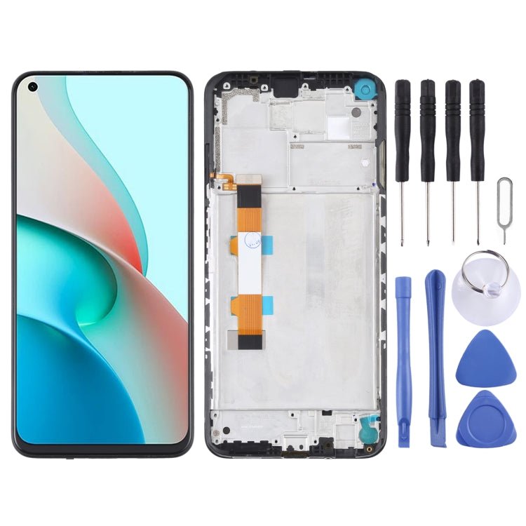 Original LCD Screen and Digitizer Full Assembly With Frame for Xiaomi Redmi Note 9 5G / Redmi Note 9T 5G M2007J22C, For Xiaomi Redmi Note 9 5G (Original) - ORIWHIZ
