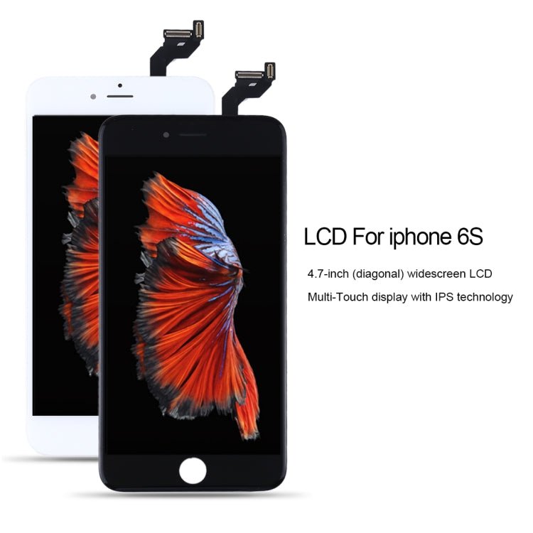 Pantalla LCD original para iPhone 6S, i6S original blanca, i6S original negra - ORIWHIZ
