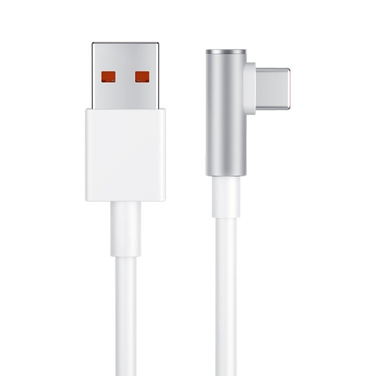Original Xiaomi 6A USB to USB - C / Type - C 90 Degree Elbow Fast Charging Data Cable, Length: 1.5m, 6A, Length: 1.5m - ORIWHIZ