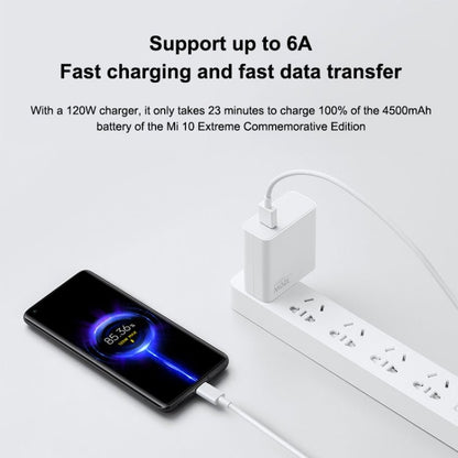 Original Xiaomi 6A USB to USB - C / Type - C Fast Charging Data Cable, Length: 1m, 6A, Length: 1m - ORIWHIZ