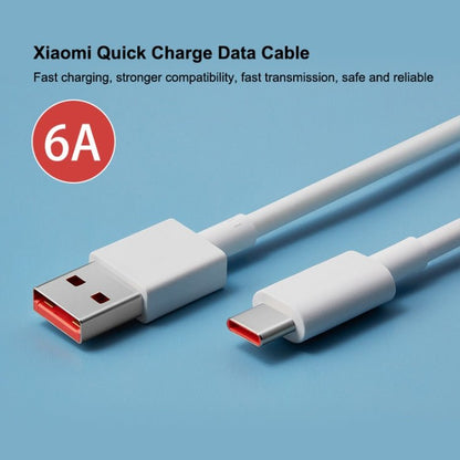 Original Xiaomi 6A USB to USB - C / Type - C Fast Charging Data Cable, Length: 1m, 6A, Length: 1m - ORIWHIZ