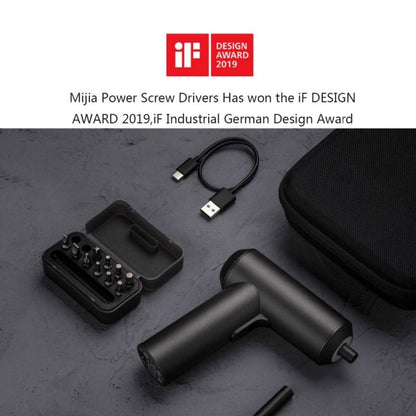 Original Xiaomi Mijia Cordless Rechargeable Screwdriver With 12 PCS S2 Screw Bits, With 12 PCS S2 Screw - ORIWHIZ
