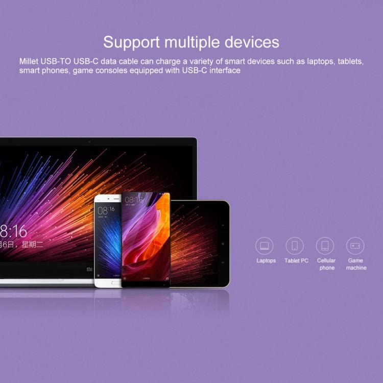 Original Xiaomi ZMI Type - C / USB - C to USB - C Charging Cable, Length: 1.5m - ORIWHIZ