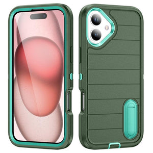 OtterBox Defender Gen2 Rugged PC + Silicone Phone Case with Holder, For iPhone 16 Pro Max, For iPhone 16 Pro, For iPhone 16 Plus, For iPhone 16 - ORIWHIZ