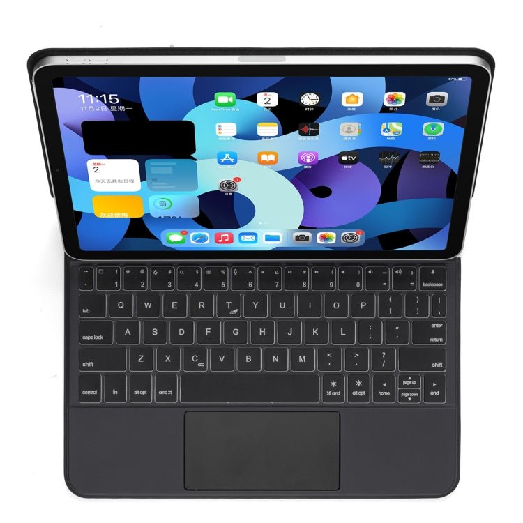 P109 Pro Ultra - thin Detachable Bluetooth Keyboard Leather Tablet Case with Touchpad & White Backlight for iPad Pro 11 inch 2021 / 2020 / 2018 & iPad Air 2020 10.9, P109 Pro - ORIWHIZApple AccessoriesiPad KeyboardiPad Keyboard For iPad Pro