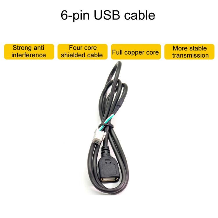 Palminfo Android Navigation Cable 7 - Heads Audio Cable 16 Pin Power Cord GPS Antenna 4 Pin 6 Pin USB Cable Rear View Line, 6pcs / Set - ORIWHIZCar Replacement PartsDIY CablesIn Car