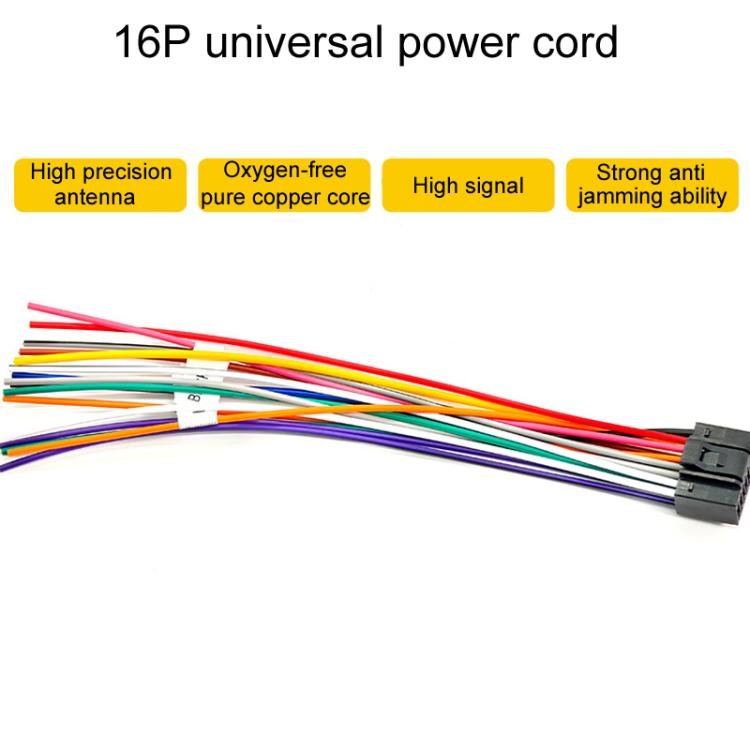 Palminfo Android Navigation Cable 7 - Heads Audio Cable 16 Pin Power Cord GPS Antenna 4 Pin 6 Pin USB Cable Rear View Line, 6pcs / Set - ORIWHIZCar Replacement PartsDIY CablesIn Car