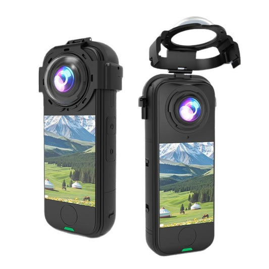 Cubierta protectora de lente de cristal para cámara panorámica a presión, cubierta protectora de lente - Accesorios ORIWHIZDJI e Insta360 Serie Insta360 X Protección y estuches
