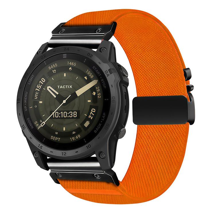 Parachute Buckle Diagonal Weave Stretch Nylon Watch Band, For Gamin 26mm, For Gamin 22mm, For Gamin 20mm - ORIWHIZGarmin WatchSmart WearWatch Bands