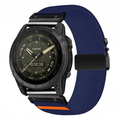 Parachute Buckle Diagonal Weave Stretch Nylon Watch Band, For Gamin 26mm, For Gamin 22mm, For Gamin 20mm - ORIWHIZGarmin WatchSmart WearWatch Bands