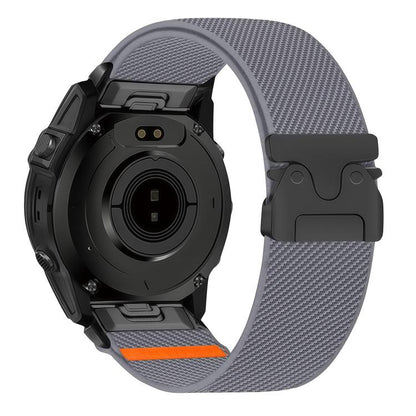 Parachute Buckle Diagonal Weave Stretch Nylon Watch Band, For Gamin 26mm, For Gamin 22mm, For Gamin 20mm - ORIWHIZGarmin WatchSmart WearWatch Bands
