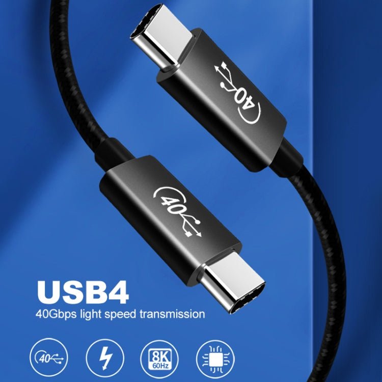 PD 100W USB - C / Type - C to USB - C / Type - C Thunderbolt 4 Full - function Data Cable, 0.5m, 1m, 1.5m, 2m - ORIWHIZ