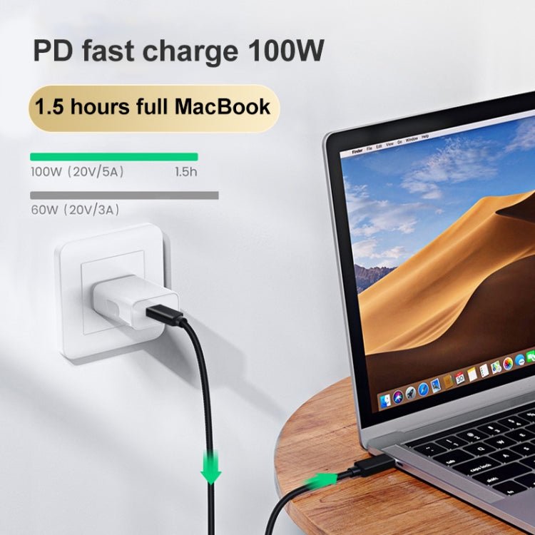 PD 100W USB - C / Type - C to USB - C / Type - C Thunderbolt 4 Full - function Data Cable, 0.5m, 1m, 1.5m, 2m - ORIWHIZ
