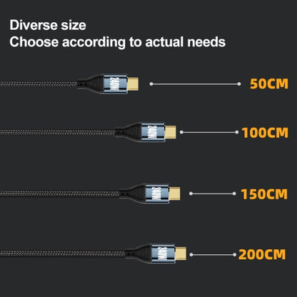 PD 240W Type - C to Type - C Fast Charge Data Cable, 0.5m, 1m, 1.5m, 2m, 3m - ORIWHIZ