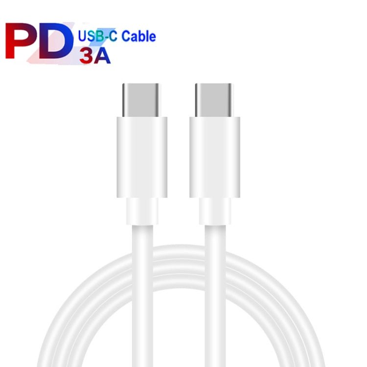 PD 35W Dual USB - C / Type - C Ports Charger with Type - C to Type - C Data Cable, EU Plug, EU Plug + 1m Dual Type - C Cable, EU Plug + 2m Dual Type - C Cable - ORIWHIZ
