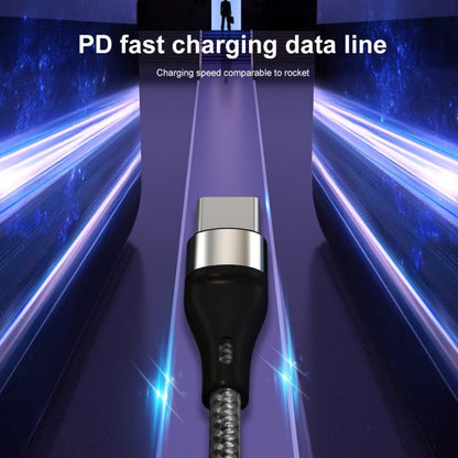 PD 60W USB - C / Type - C to USB - C / Type - C Fast Charging Nylon Braided Data Cable, 1m, 2m - ORIWHIZ
