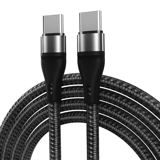 PD 60W USB - C / Type - C to USB - C / Type - C Fast Charging Nylon Braided Data Cable, 1m, 2m - ORIWHIZ