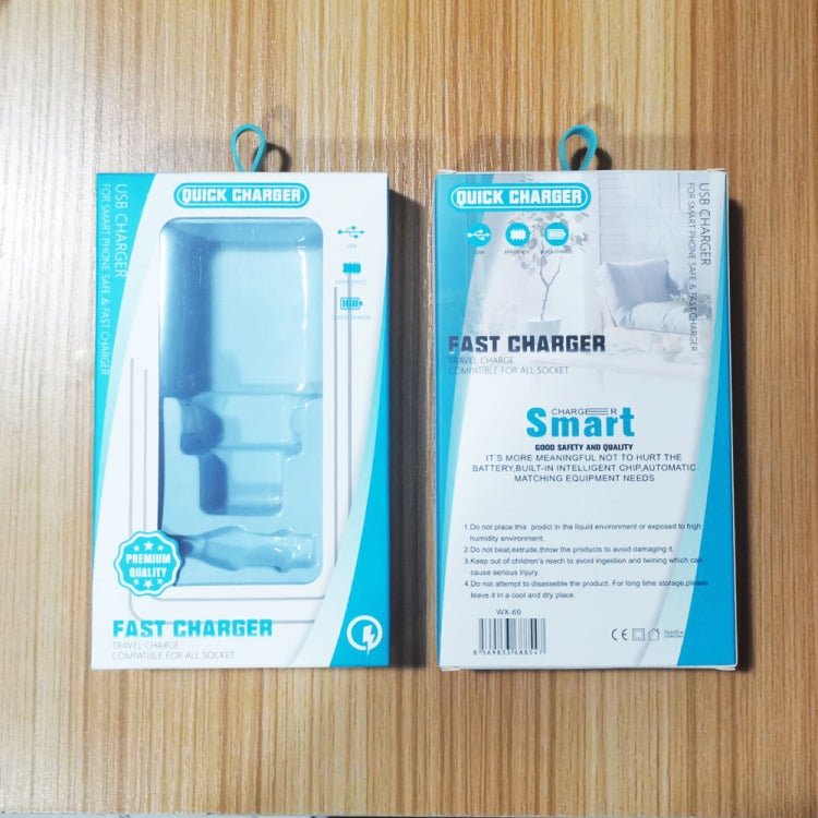 PD03 20W PD3.0 + QC3.0 USB Charger with Type - C to Type - C Data Cable, EU Plug, EU Plug + Type - C to Type - C Cable - ORIWHIZ